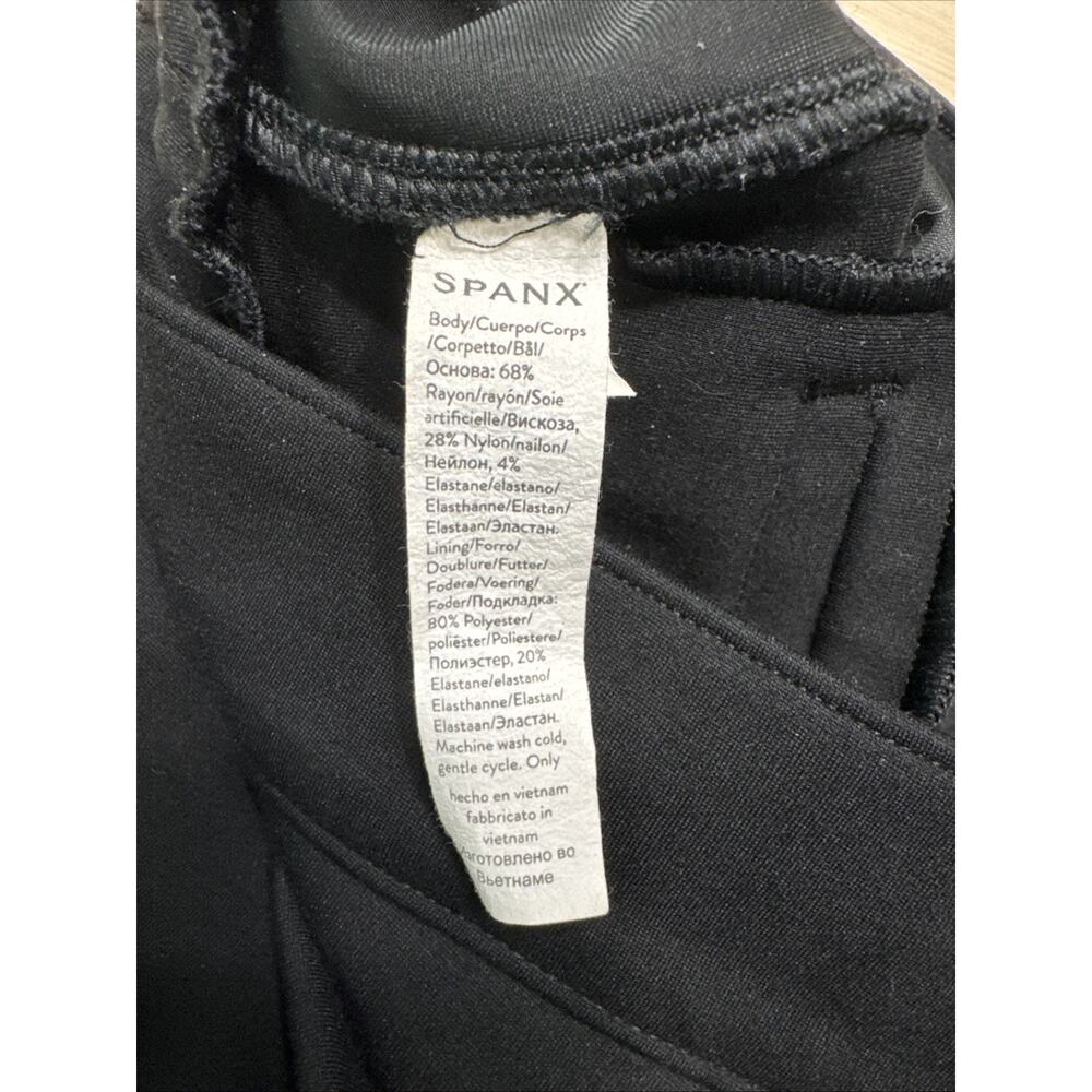 Spanx Perfetfit Ponte Flare Leg Pants Womens S Tall Black 33.5 Inseam High Rise - Picture 9 of 10
